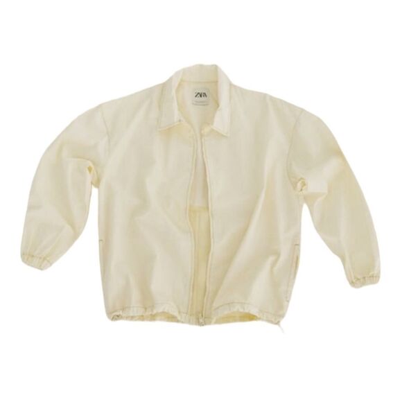 ZARA | Oyster White | JOGGER JACKET - Picture 9 of 9